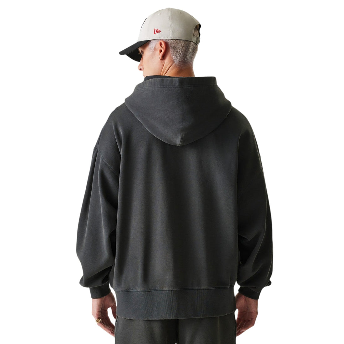 Zip Hoodie Oversize Chicago Bulls Dark Grey